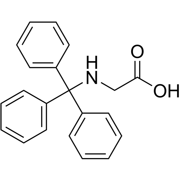N-(三苯甲基)甘氨酸结构式