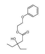 2-phenoxyethyl 3-ethyl-3-hydroxypentanoate Structure
