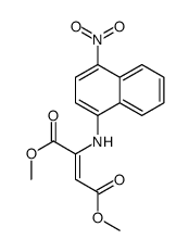 dimethyl 2-[(4-nitronaphthalen-1-yl)amino]but-2-enedioate Structure