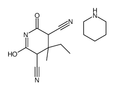 4-ethyl-4-methyl-2,6-dioxopiperidine-3,5-dicarbonitrile,piperidine结构式