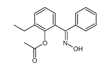 [2-ethyl-6-(N-hydroxy-C-phenylcarbonimidoyl)phenyl] acetate Structure