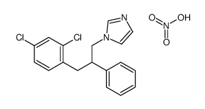 1-[3-(2,4-dichlorophenyl)-2-phenylpropyl]imidazole,nitric acid Structure