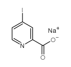 4-碘吡啶-2-羧酸钠结构式