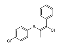 (E)-1-chloro-1-phenyl-1-propen-2-yl 4-chlorophenyl sulfide结构式