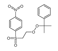 1-nitro-4-[2-(2-phenylpropan-2-ylperoxy)ethylsulfonyl]benzene结构式