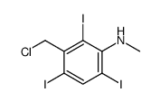 3-(chloromethyl)-2,4,6-triiodo-N-methylaniline结构式