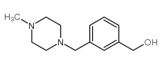 {3-[(4-甲基哌嗪-1-基)甲基]苯基}甲醇结构式