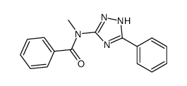 N-methyl-N-(5-phenyl-1H-1,2,4-triazol-3-yl)benzamide结构式