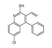 6-chloro-3-ethenyl-4-phenyl-1H-quinoline-2-thione结构式