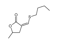 3-(butylsulfanylmethylidene)-5-methyloxolan-2-one结构式