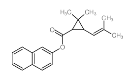 naphthalen-2-yl 2,2-dimethyl-3-(2-methylprop-1-enyl)cyclopropane-1-carboxylate Structure