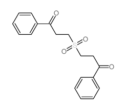 3-(3-oxo-3-phenyl-propyl)sulfonyl-1-phenyl-propan-1-one结构式