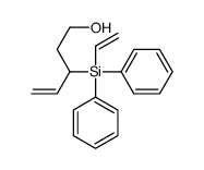 3-[ethenyl(diphenyl)silyl]pent-4-en-1-ol结构式