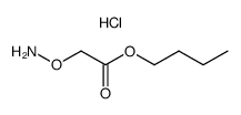 Aminooxy-acetic acid butyl ester; hydrochloride Structure