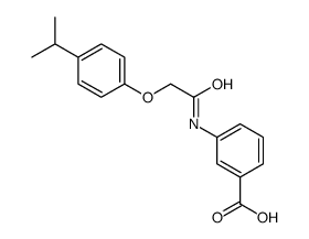 3-(2-(4-异丙基苯氧基)乙酰氨基)苯甲酸结构式