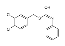 S-[(3,4-dichlorophenyl)methyl] N-phenylcarbamothioate结构式