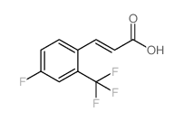4-Fluoro-2-(trifluoromethyl)cinnamic acid结构式