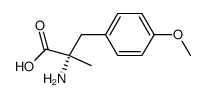 α-methyl-β-p-methoxyphenyl-alanine结构式