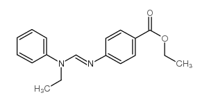 Ethyl 4-[[(ethylphenylamino)methylene]amino]benzoate structure