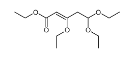 3,5,5-triethoxy-pent-2ξ-enoic acid ethyl ester结构式