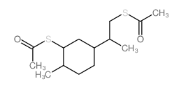 Ethanethioic acid,S-[2-[3-(acetylthio)-4-methylcyclohexyl]propyl] ester结构式