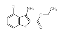 3-氨基-4-氯苯并[b]噻吩-2-羧酸乙酯结构式