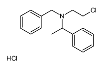 benzyl-(2-chloroethyl)-(1-phenylethyl)azanium,chloride Structure