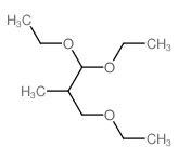 Propane,1,1,3-triethoxy-2-methyl- Structure