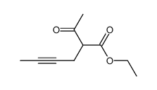 2-acetylhex-4-ynoic acid ethyl ester Structure