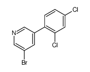 3-Bromo-5-(2,4-dichlorophenyl)pyridine Structure