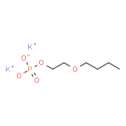 Ethanol, 2-butoxy-, phosphate, potassium salt结构式