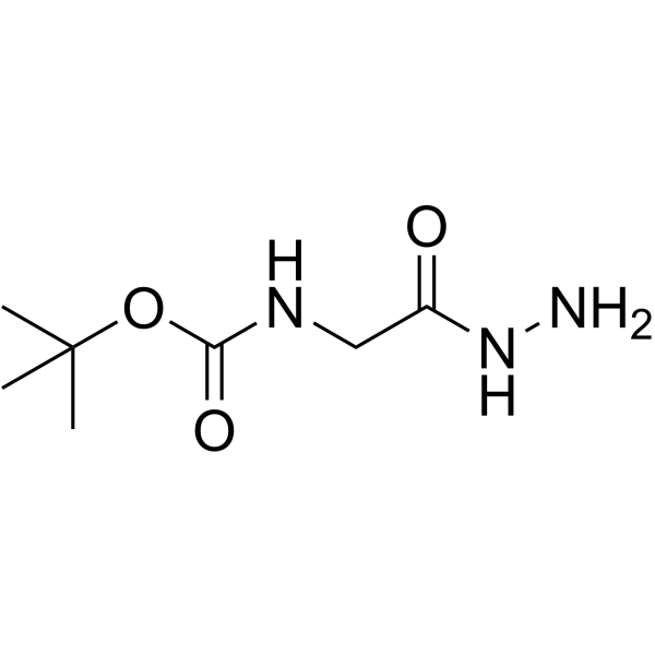 Boc-甘氨酸酰肼结构式