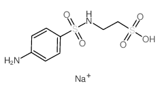 Ethanesulfonic acid,2-[[(4-aminophenyl)sulfonyl]amino]-, sodium salt (1:1) structure