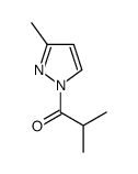 2-methyl-1-(3-methylpyrazol-1-yl)propan-1-one结构式