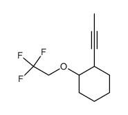 1-(prop-1-yn-1-yl)-2-(2,2,2-trifluoroethoxy)cyclohexane Structure