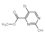 5-溴-2-羟基嘧啶-4-甲酸甲酯结构式