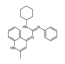 2-cyclohexyl-1-(2-methylquinolin-4-yl)-3-phenylguanidine结构式