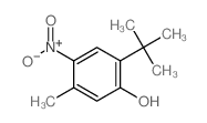 Phenol, 2- (1, 1-dimethylethyl)-5-methyl-4-nitro-结构式