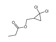 propionic acid 2,2-dichlorocyclopropylmethane ester Structure