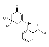 2-[(5,5-二甲基-3-环己烯)氨基]苯甲酸结构式