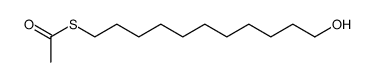 thioacetic acid S-(11-hydroxy-undecyl) ester结构式