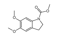 2,3-Dihydro-5,6-dimethoxy-1-(methoxycarbonyl)-1H-indole picture