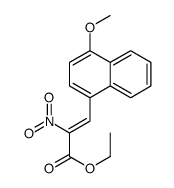 ethyl 3-(4-methoxynaphthalen-1-yl)-2-nitroprop-2-enoate结构式