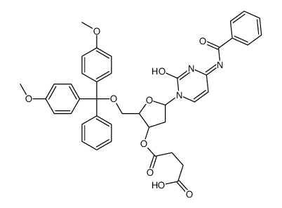 5'-O-(4,4'-DIMETHOXYTRITYL)-N4-BENZOYL-2'-DEOXYCYTIDINE-3'-O-SUCCINIC ACID structure