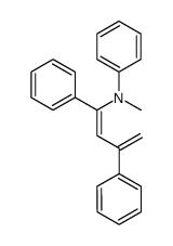 N-methyl-N-phenyl-(1,3-diphenylbuta-1,3-dienyl)amine结构式