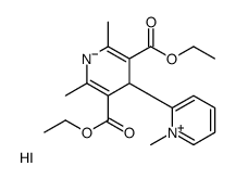 diethyl 2,6-dimethyl-4-(1-methylpyridin-1-ium-2-yl)-1,4-dihydropyridine-3,5-dicarboxylate,iodide Structure