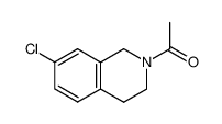 2-acetyl-7-chloro-1,2,3,4-tetrahydroisoquinoline结构式