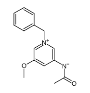 acetyl(1-benzyl-5-methoxypyridin-1-ium-3-yl)amide Structure