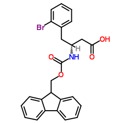(R)-3-((((9H-芴-9-基)甲氧基)羰基)氨基)-4-(2-溴苯基)丁酸图片
