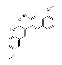 2,3-bis[(3-methoxyphenyl)methylidene]butanedioic acid Structure